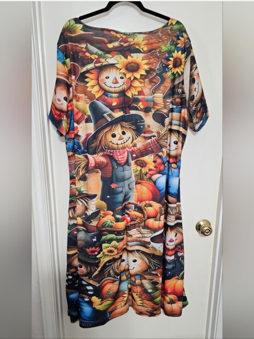 Autumn Scarecrow Kids' Costume Dress - Orange Multi - Picture 3 of 5